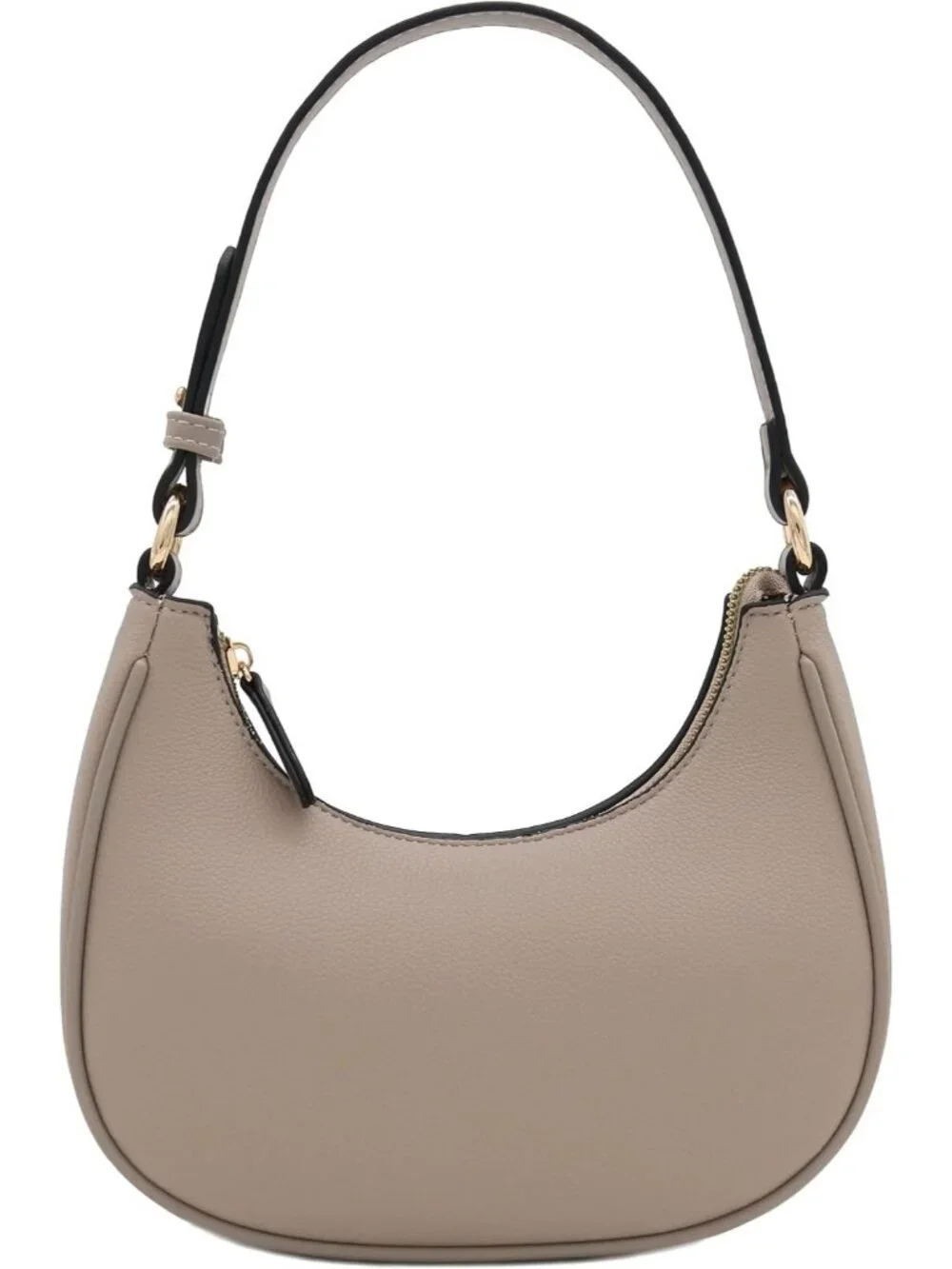 Women Travertine Small Crescent For Trendy Underarm Purse Zipper Shoulder Bag